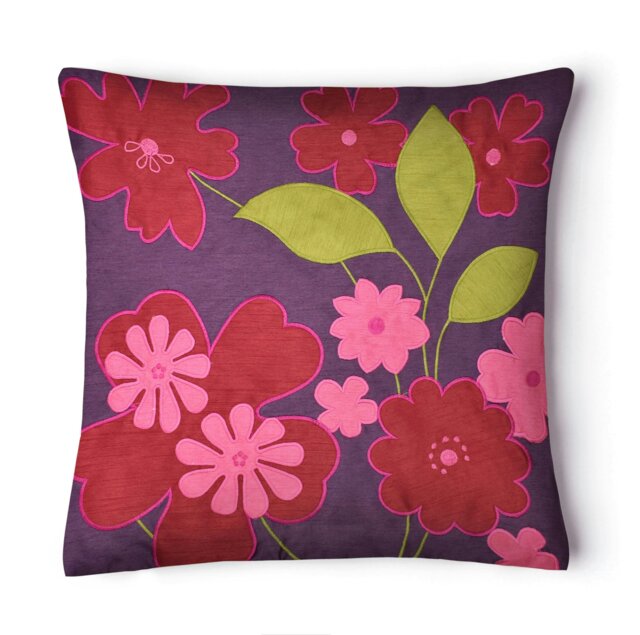 Rackhams Modern Applique Cushion - 43cm x 43cm - Cream