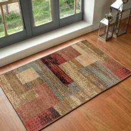 Rackhams Riley-Modern Red Brown Grey Graphic Rug - 120 x 160 cm - thumbnail 5