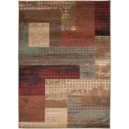 Rackhams Riley-Modern Red Brown Grey Graphic Rug - 120 x 160 cm - thumbnail 2