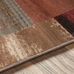 Rackhams Riley-Modern Red Brown Grey Graphic Rug - 120 x 160 cm - thumbnail 3