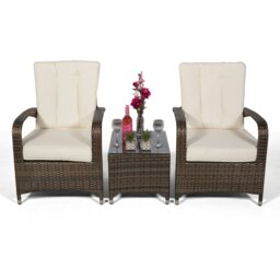 Rackhams Arizona 2 Seat Garden Lounge Chair Set - 1 - Grey - thumbnail 6