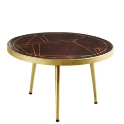 Rackhams Round Coffee Table Bishop Dark Mango - thumbnail 1
