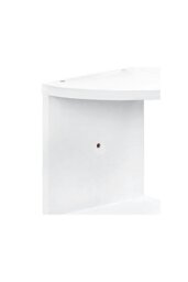 Rackhams 3 Tier Audrienne Corner Bookcase - White - thumbnail 5