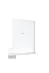 Rackhams 3 Tier Audrienne Corner Bookcase - White - thumbnail 4