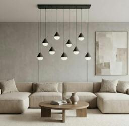 Rackhams GIRO Pendant Lamp 9 x G9 Black - thumbnail 2