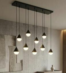 Rackhams GIRO Pendant Lamp 9 x G9 Black - thumbnail 3