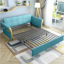 Rackhams SB152 Two Seater Sofa Bed, Blue - Light Blue ( Made to order ) - 126cm (with one drawer) - thumbnail 6