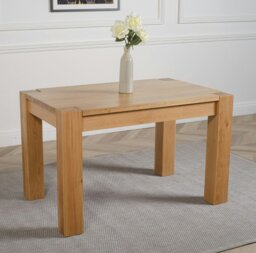 Rackhams Kuba Small Oak Dining Table with Lincoln Oak Chairs - Natural Oak - 4 chairs - thumbnail 6