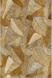 Rackhams Indoor & Outdoor Rug Eugene Gold Black - 120X180 cm - thumbnail 1