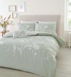 Rackhams Meadowsweet Floral Reversible Duvet Cover Set - Blue - King - thumbnail 5