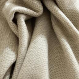 Rackhams Oatmeal Honeycomb Pure Wool Throw - Throw - thumbnail 2