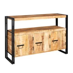 Rackhams Herica Industrial Mintis Sideboard with 3 Doors - Wood - 1 - thumbnail 2