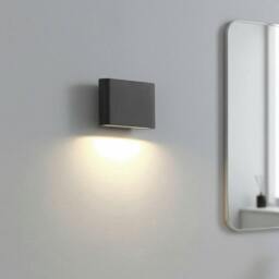 Rackhams 6 Watt Black LED Bathroom Sconce Light