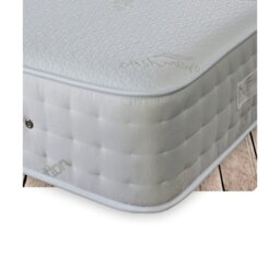 Rackhams Small Single Pocket Sprung Mattress - 9 Inch Deep, Medium Firmness - White - 1 - 4ft Small Double Mattress (120cm x 190cm) - thumbnail 4