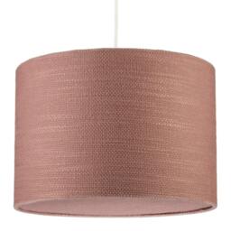 Rackhams Mocha Mousse Brown Textured Linen Pendant Lighting Shade with Diffuser - thumbnail 1