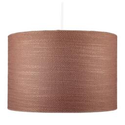 Rackhams Mocha Mousse Brown Textured Linen Pendant Lighting Shade with Diffuser - thumbnail 6