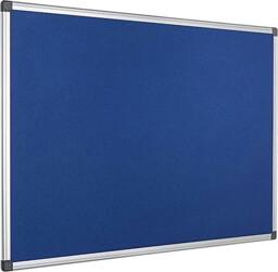 Rackhams 60 cm x 45cm Aluminium Frame Felt Notice Pin Board - Notice Board Bulletin Frame for Office, School, Bedroom, Memo, and Home - Red - thumbnail 5
