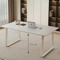 Rackhams Kwame Office Desk With Office Chair, White - 120 x 60cm - NO Office Chair - thumbnail 6