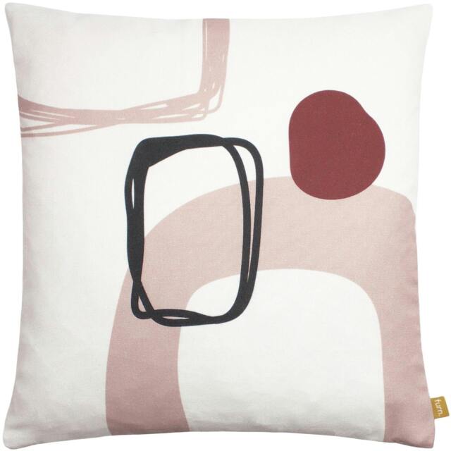 Rackhams Aida Recycled Cushion Cover - Blush - 43cm x 43cm - Blush - 100% Repreve Polyester - image 1