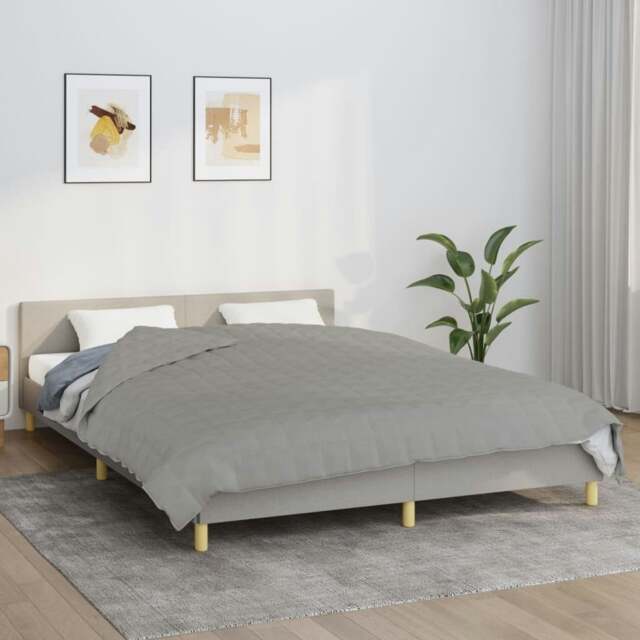 Rackhams Weighted Blanket Grey 220x235 cm King 15 kg Fabric