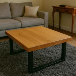 Rackhams Sleek & Slender Rustic Coffee Table - 120 - 80 - thumbnail 2