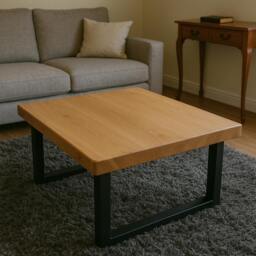 Rackhams Sleek & Slender Rustic Coffee Table - 120 - 80 - thumbnail 6