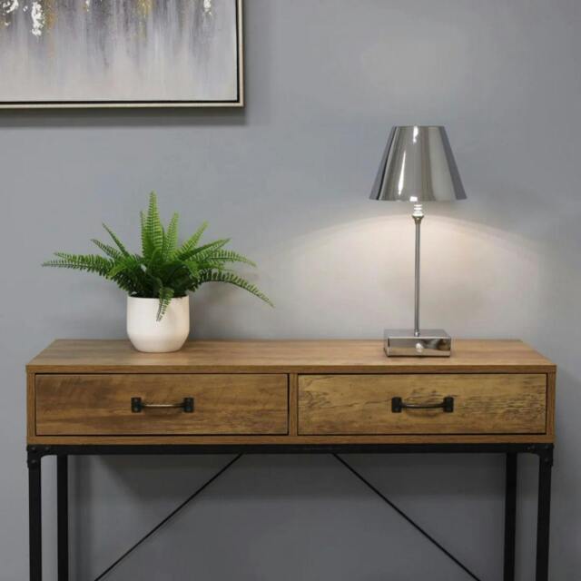 Rackhams Lustre Polished Chrome Rechargeable Table Lamp - image 1