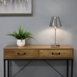 Rackhams Lustre Polished Chrome Rechargeable Table Lamp - thumbnail 1