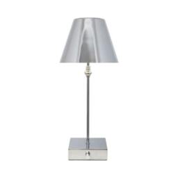 Rackhams Lustre Polished Chrome Rechargeable Table Lamp - thumbnail 3