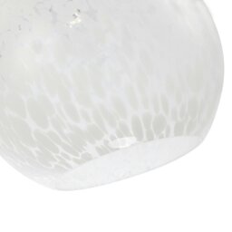 Rackhams Modern Opal White Snowflake 25cm Glass Pendant Ceiling Lighting Shade - thumbnail 5
