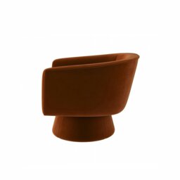Rackhams Tavares Swivel Armchair, Lounge Chair, Velvet - thumbnail 5