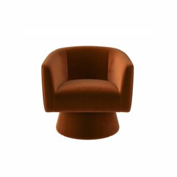 Rackhams Tavares Swivel Armchair, Lounge Chair, Velvet - thumbnail 3