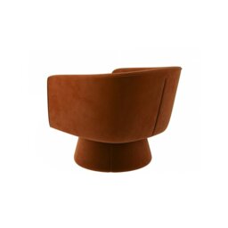 Rackhams Tavares Swivel Armchair, Lounge Chair, Velvet - thumbnail 6