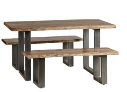 Rackhams Knott Live Edge Medium Dining Table - Wood - 150CM X 85CM X 76CM  (LXDXH) - Dining Table - thumbnail 4