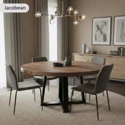 Rackhams Chunky and Sturdy Round Dining Table - 80cm - thumbnail 3