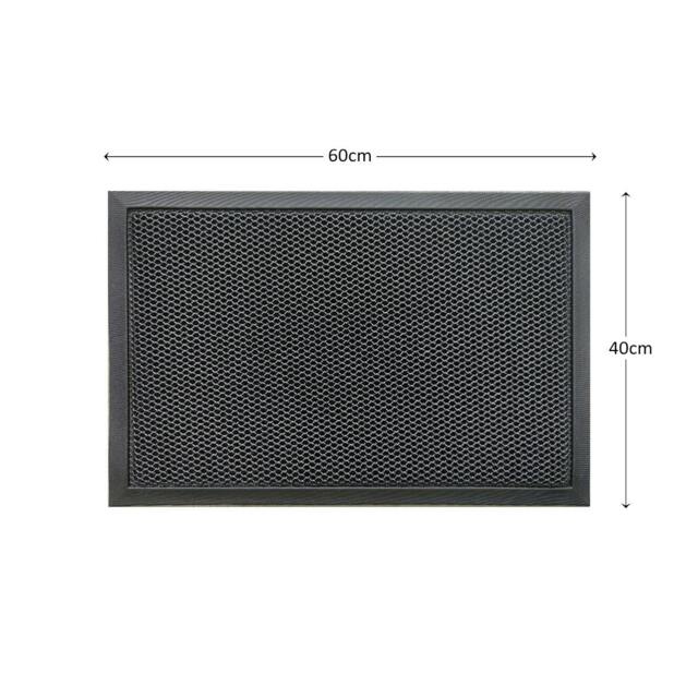Rackhams Meshmat Entrance Doormat - Dark Grey - 60cm x 40cm - image 1