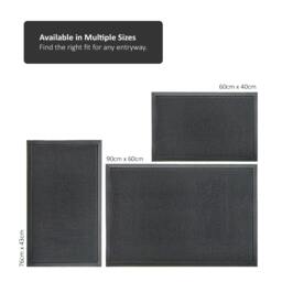 Rackhams Meshmat Entrance Doormat - Dark Grey - 60cm x 40cm - thumbnail 6