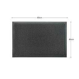 Rackhams Meshmat Entrance Doormat - Dark Grey - 60cm x 40cm - thumbnail 1