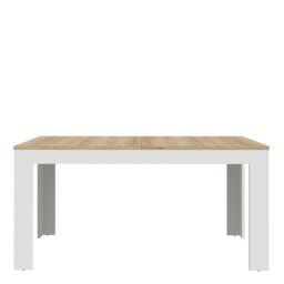 Rackhams Bohol Extending Dining Table in Riviera Oak/White - Grey - No - White - thumbnail 2
