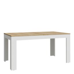Rackhams Bohol Extending Dining Table in Riviera Oak/White - Grey - No - White - thumbnail 1