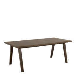 Rackhams A-Line Rectanglar Dining Table in Smoked Oak - Brown - No - Brown - thumbnail 1