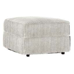Rackhams Luxor / Ferguson / Delta Jumbo Cord Footstool - Silver - thumbnail 1