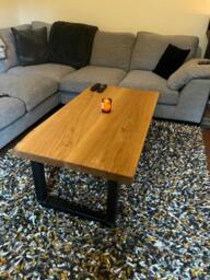 Rackhams Premium Solid Oak Coffee Table - 80 - 80 - thumbnail 6