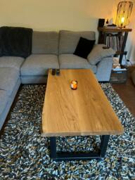 Rackhams Premium Solid Oak Coffee Table - 80 - 80 - thumbnail 3
