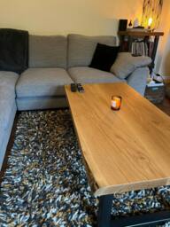 Rackhams Premium Solid Oak Coffee Table - 80 - 80 - thumbnail 4