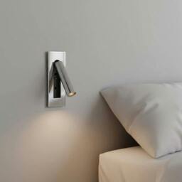 Rackhams 3 Watt Chrome Recessed Adjustable LED Reading Wall Lamp