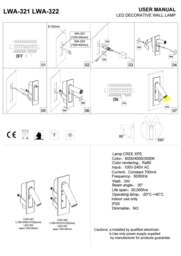 Rackhams 3 Watt Chrome Recessed Adjustable LED Reading Wall Lamp - thumbnail 4