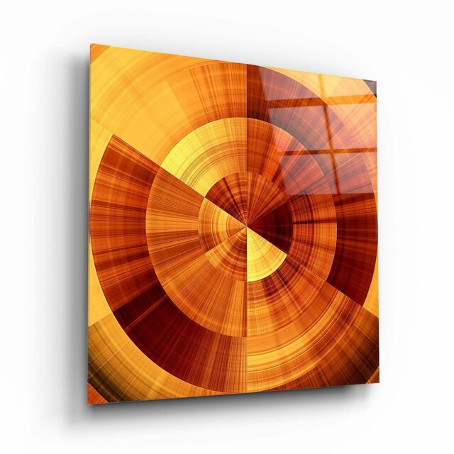 Rackhams Abstract Glass Wall Art 16 - 80x80cm - Tempered Glass (4 mm) - image 1