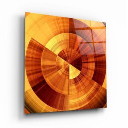 Rackhams Abstract Glass Wall Art 16 - 80x80cm - Tempered Glass (4 mm)