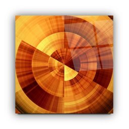 Rackhams Abstract Glass Wall Art 16 - 80x80cm - Tempered Glass (4 mm) - thumbnail 3